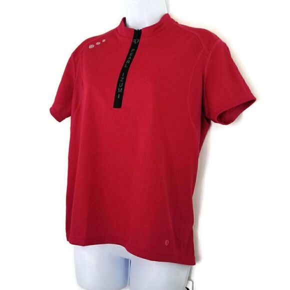 Nwt 2007 Pearl Izumi Womens Medium 1/2 Zip Red Boulder Bike Top Jersey $59.95 - Picture 2 of 11